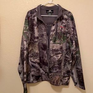Mossy oak mans zip up